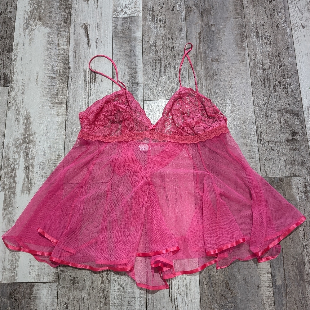 Torrid pink sheer babydoll women‎ size 3
